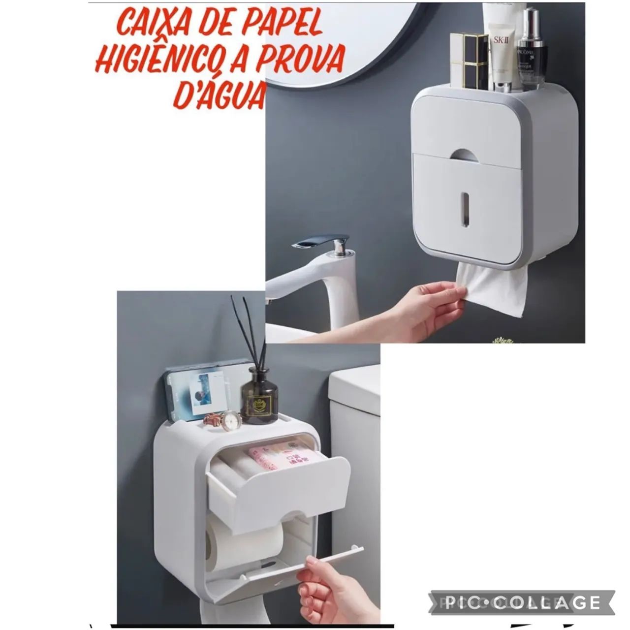 Caixa de Papel Higiênico a Prova d'Água