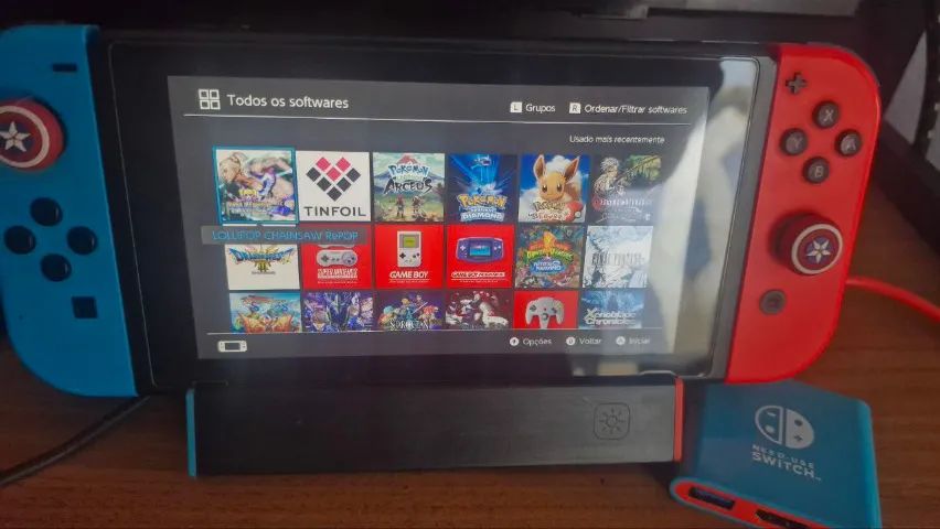 Vendo ou Troco Nintendo Switch v2 Desbloqueado por Notebook