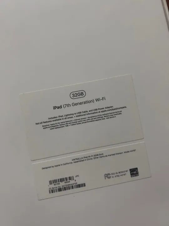 iPad 7th 32gb Gold com apple pencil original (ambos em ótimo estado e com caixa) - Foto 3