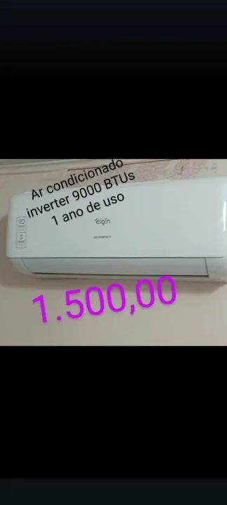 Ar Condicionado Elgin Inverter 9000 BTUs