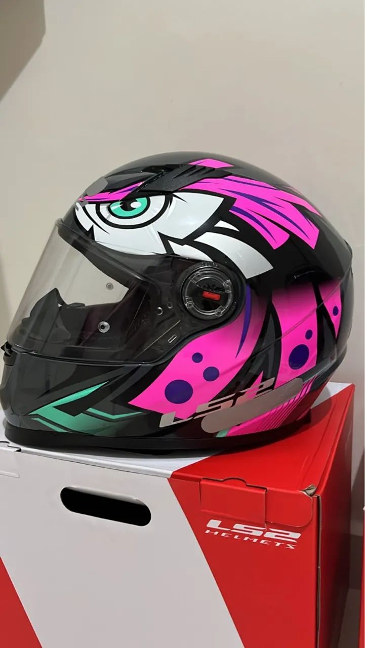 Capacete LS2 Tribal Rosa Tam 58