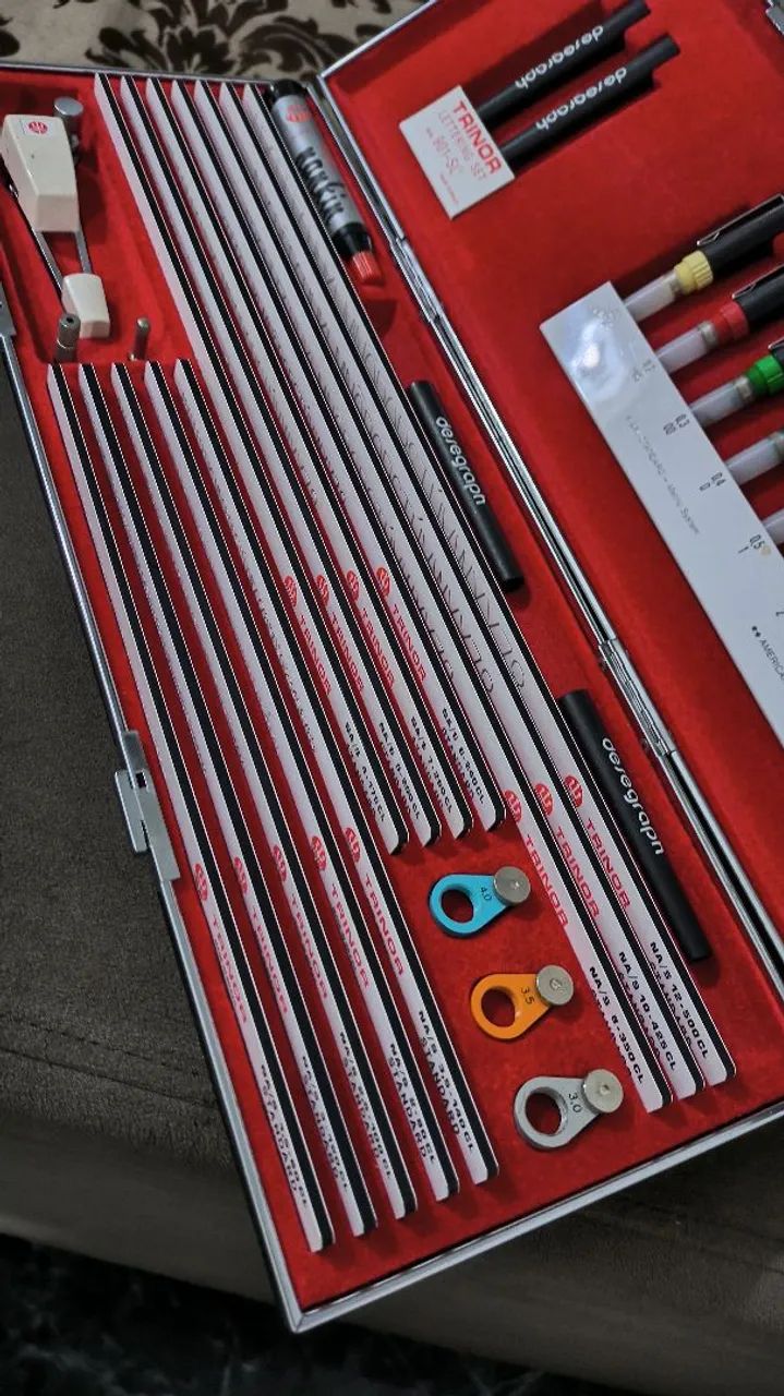 Estojo normógrafo - Desenho 64861279844099121