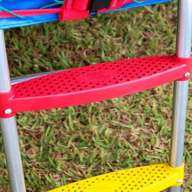 Pula Pula Grande Cama Elastica Barato 2,44m Henri Trampolim Preto Colorida - Foto 4