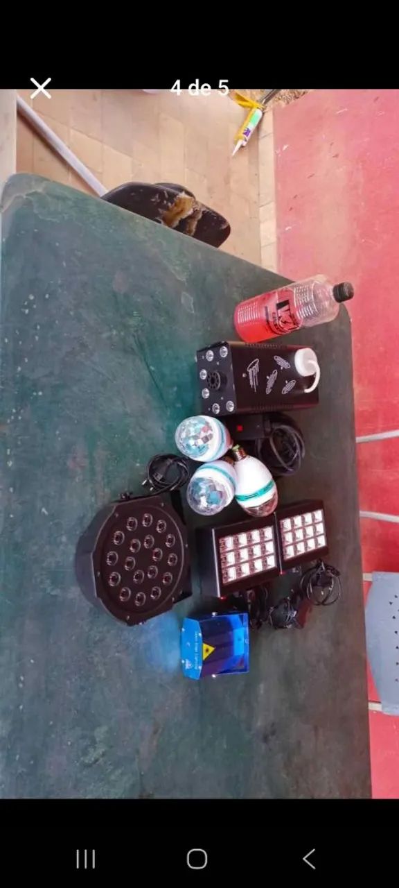 Kit pra festa iluminação máquina de fumaça 