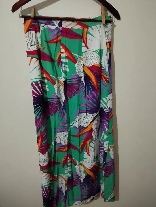 Saia longa estampada floral M - Foto 3