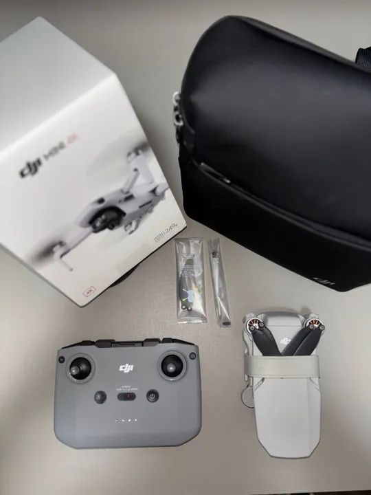 Drone DJI Mini 4K com pouco tempo de uso + Bolsa e prendedor de Hélices - Foto 4