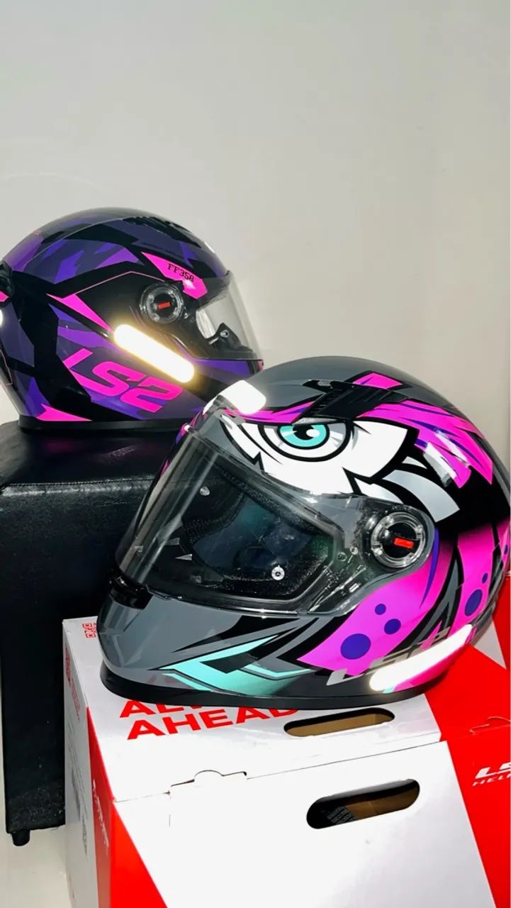 Capacete LS2 Tribal Rosa Tam 58 - Foto 2