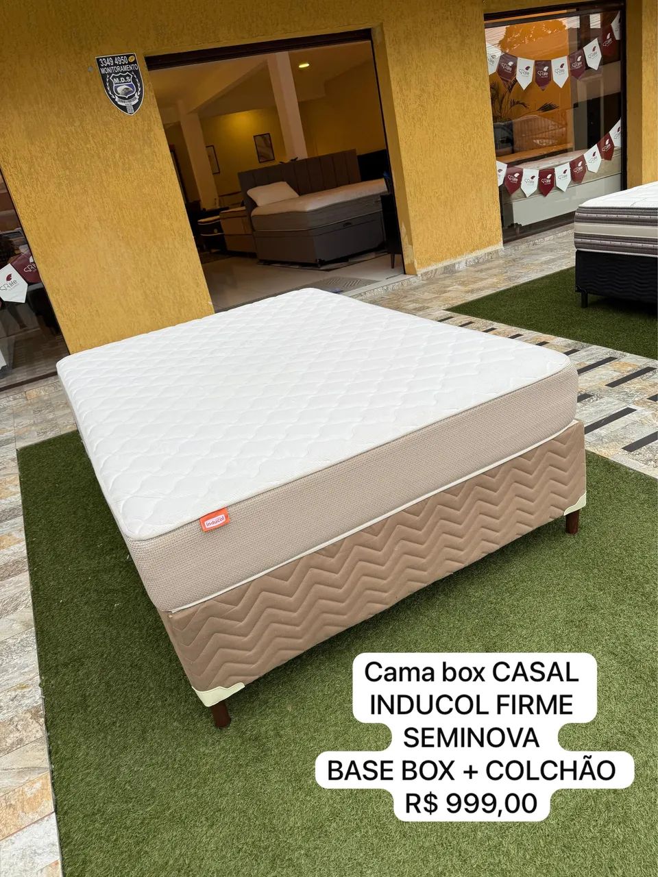 Colchão de casal + BASE BOX - Entrego!  - Foto 2