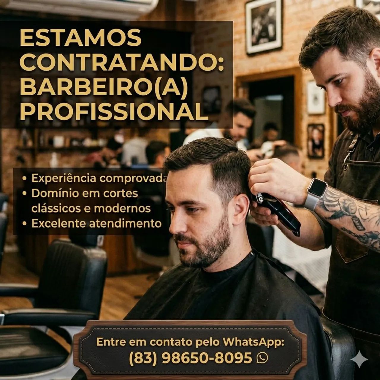 Vaga para barbeiro (a)