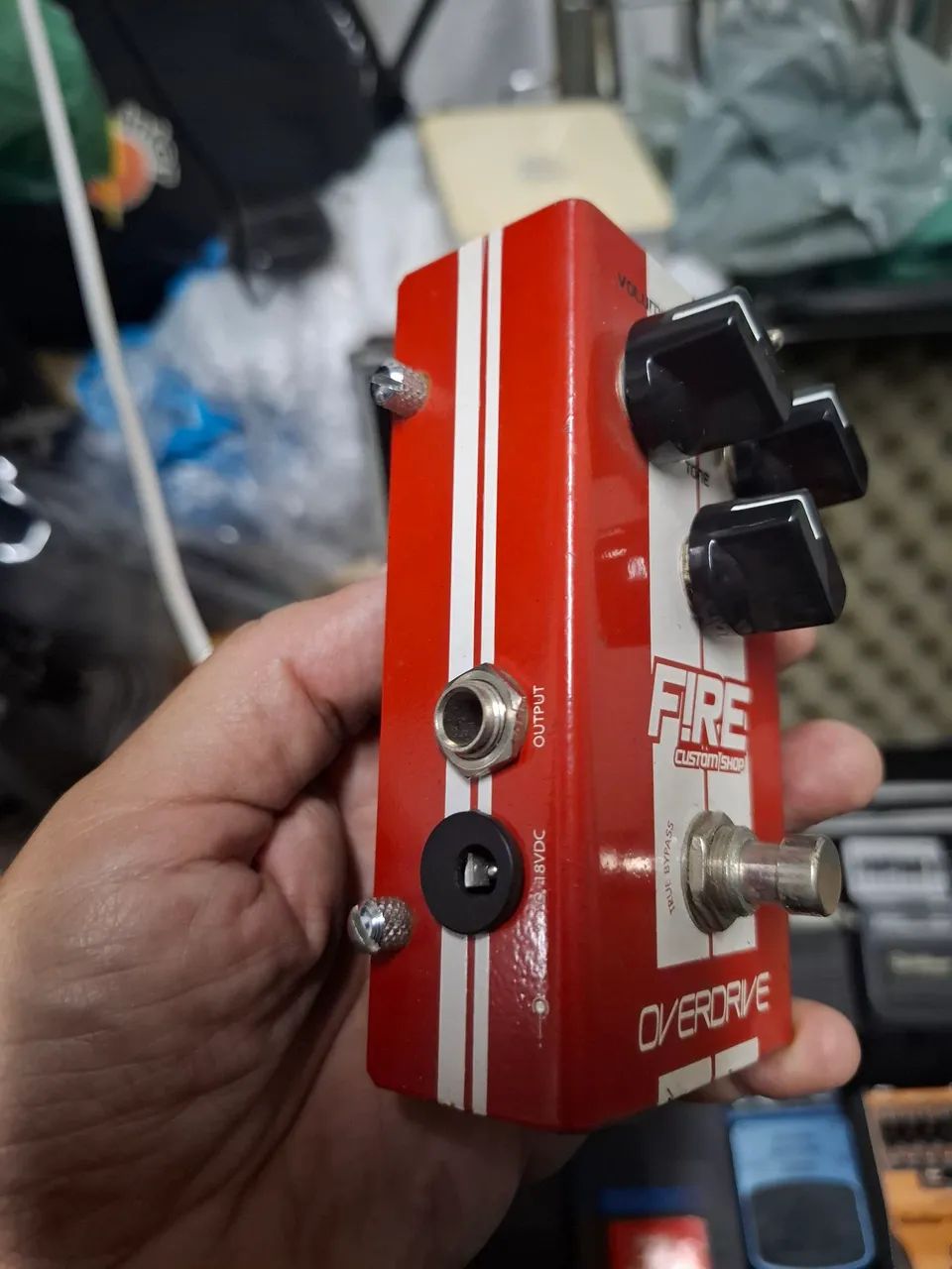 Pedal Overdrive Fire Custom Shop novíssimo.  - Foto 3