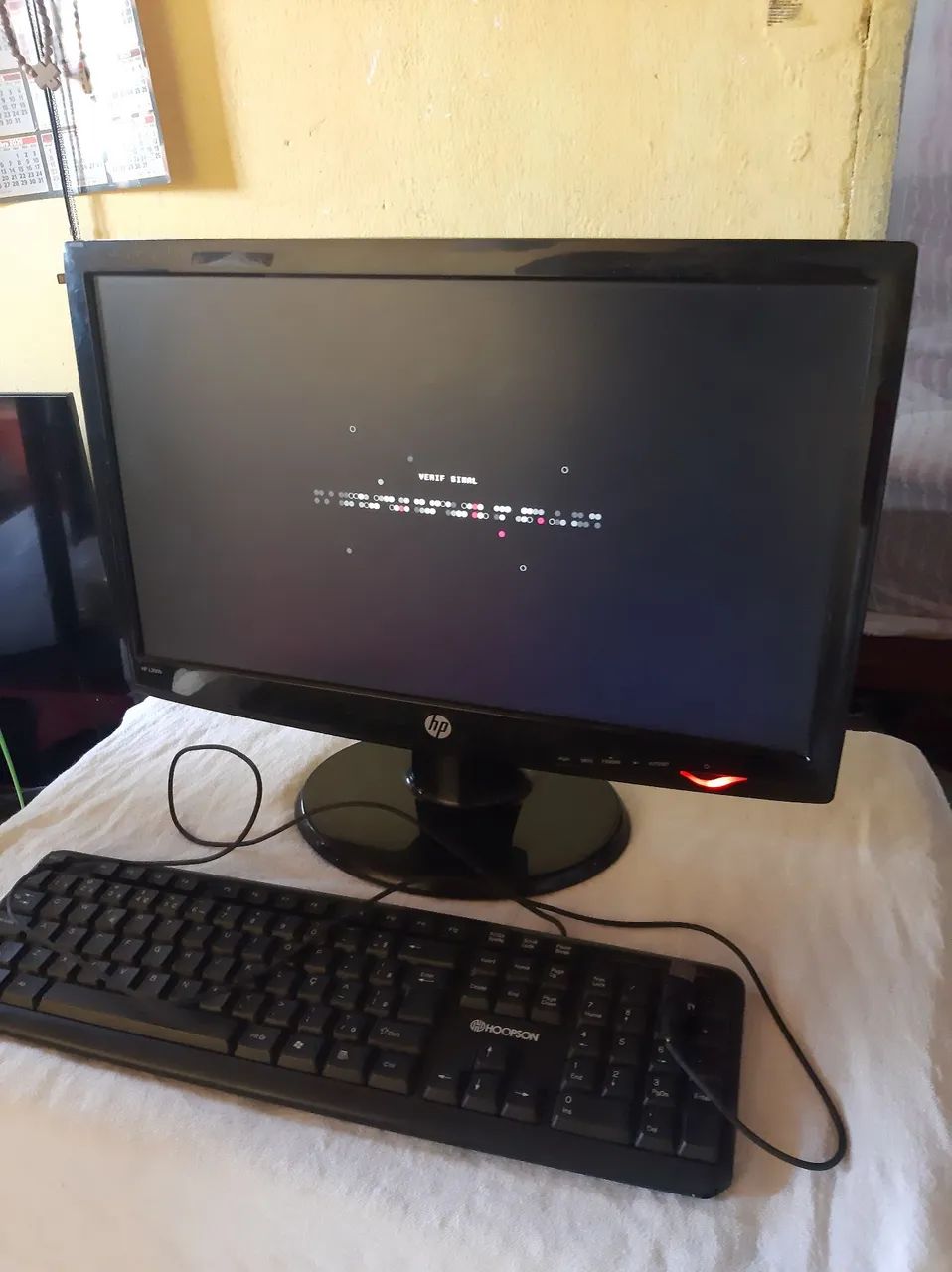 Monitor e Teclado Hp