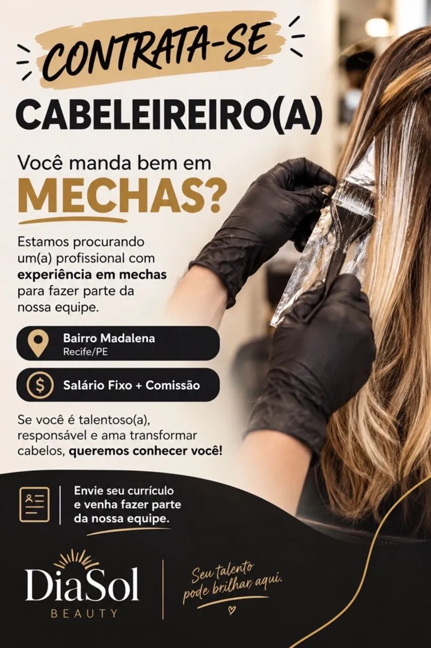 Contrata-se CABELEIREIRO (a)