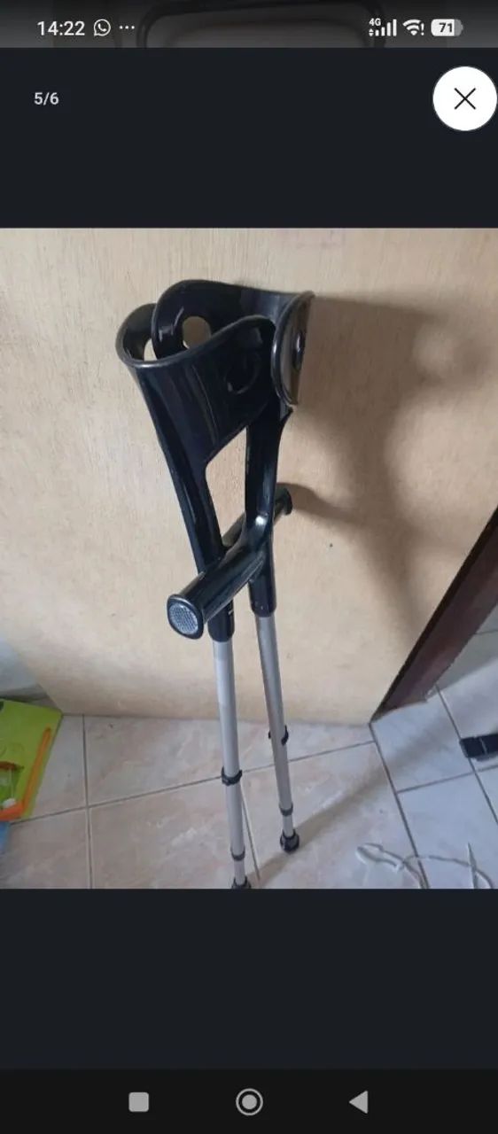 Vendo muleta novas e um par 