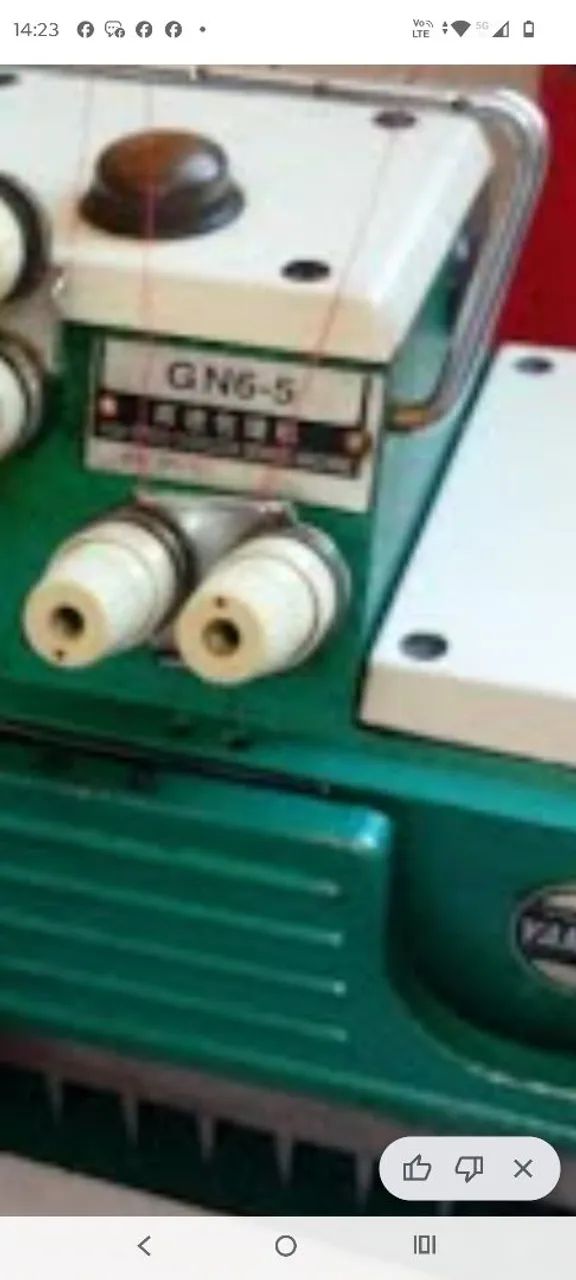 Vendo interloque /overloque Gn6-5 modelo antigo verde.