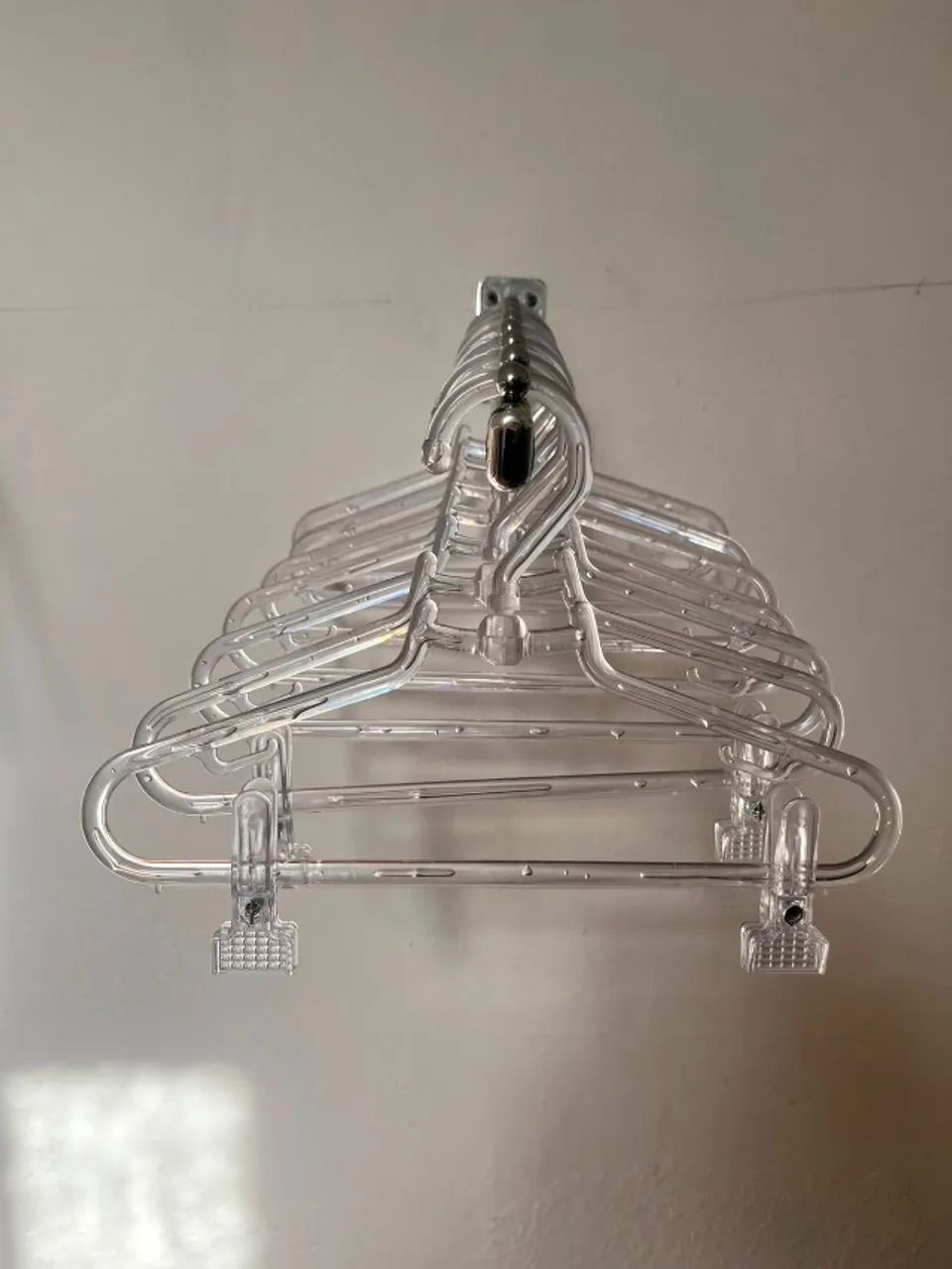 Cabide Giratório em Acrílico Infantil - com ou sem presilhas - 30 cm - transparente