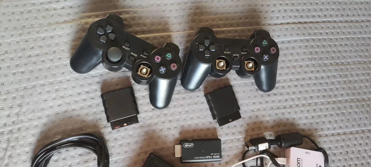 PS2, Controle sem Fio e Jogos . - Foto 4