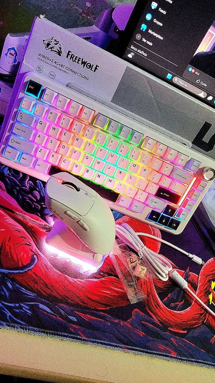 Vendo mouse x11 com base para carregar (NOVO) - Foto 3