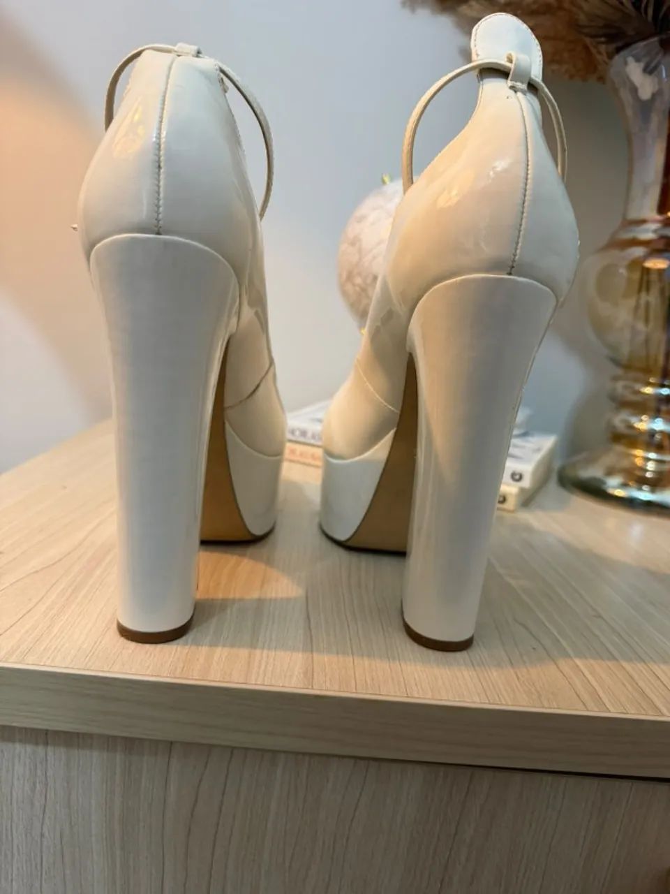 Sapato Arezzo Meia Pata Branco 39 - Foto 4