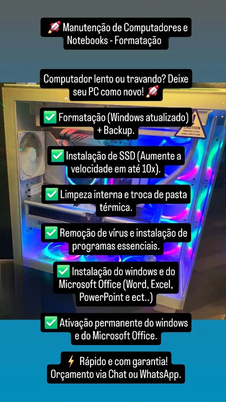  Manutenção de Computadores e Notebooks - Formatação - Foto 2