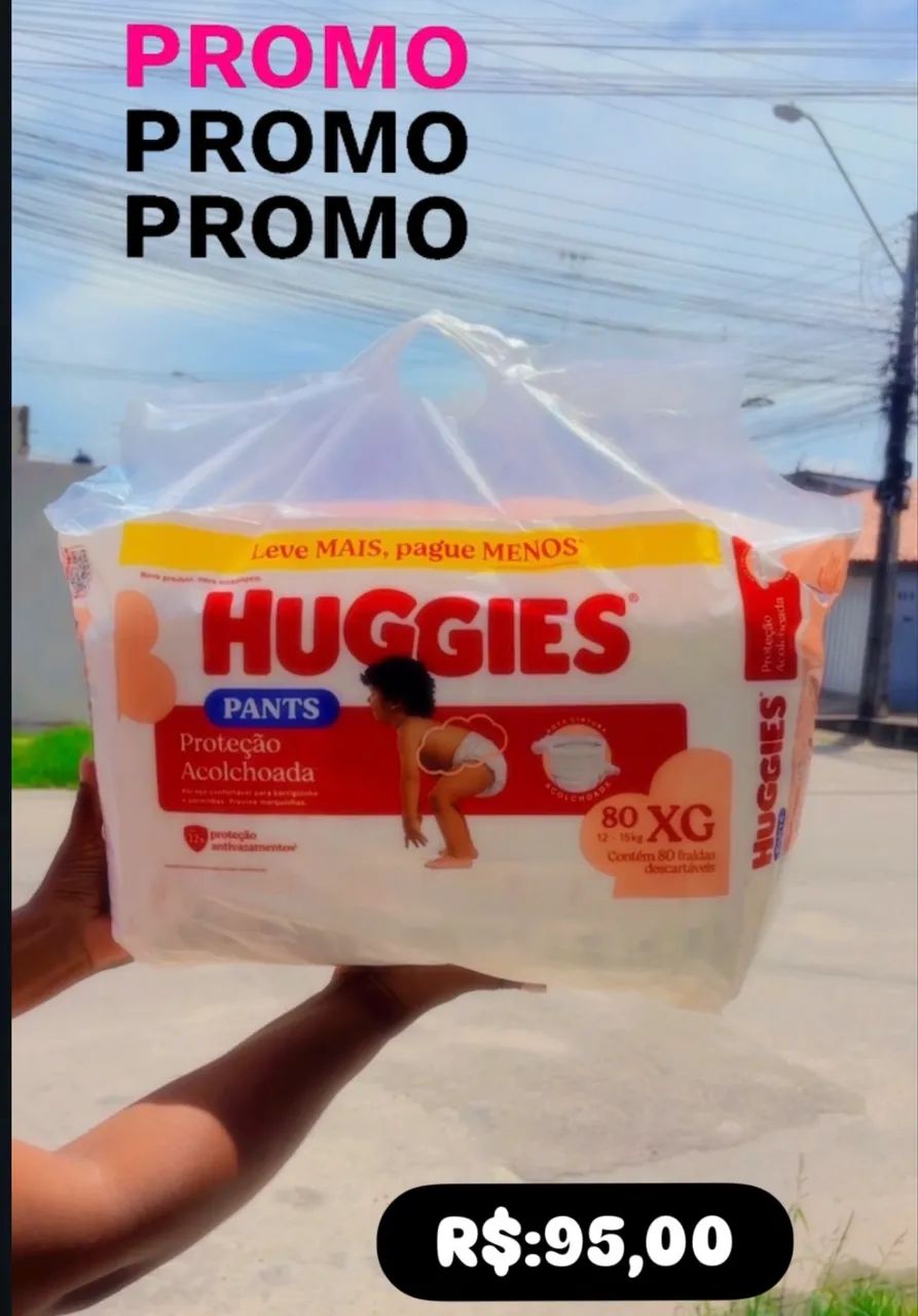 Fralda Huggies supreme care shortinho