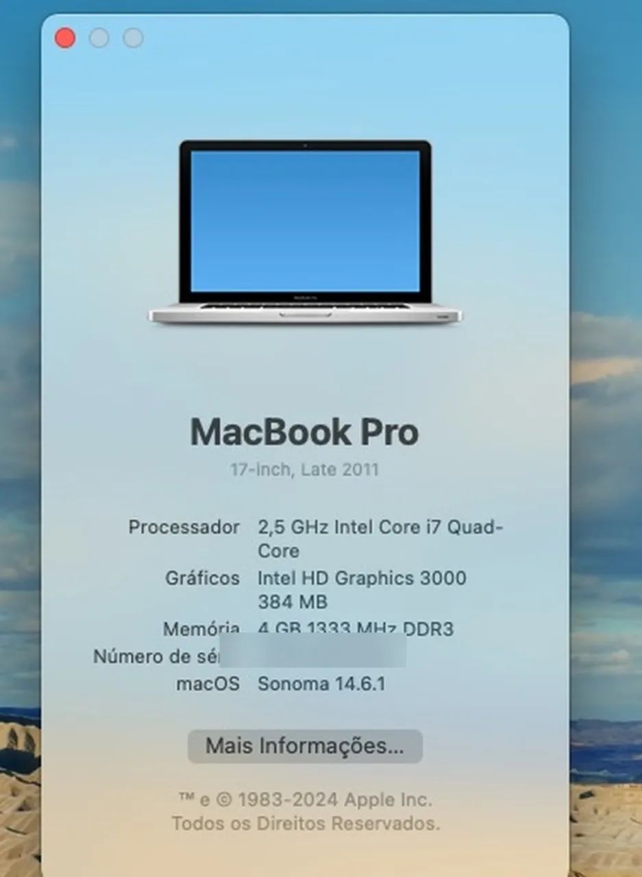 Macbook Pro Late 2011 i7 2.5 | 17 Polegadas (Tela Gigante) - Foto 2