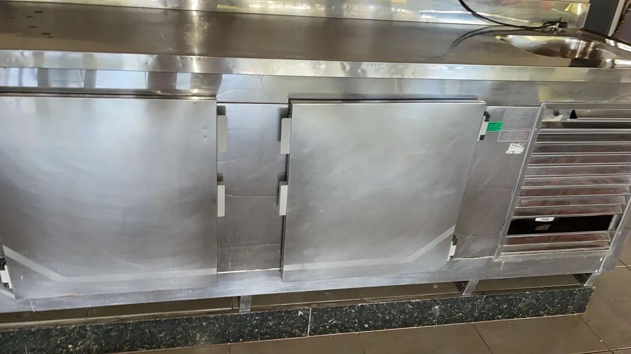 BALCÃO REFRIGERADO INOX GELOPAR