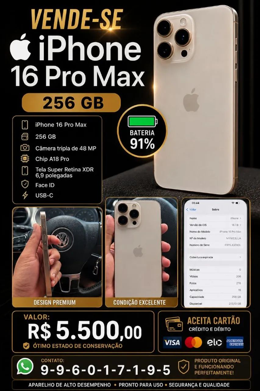 Iphone 16 pro max 256 gb