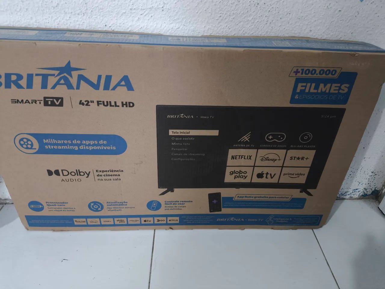 Smart TV 42 polegadas nova - Foto 4