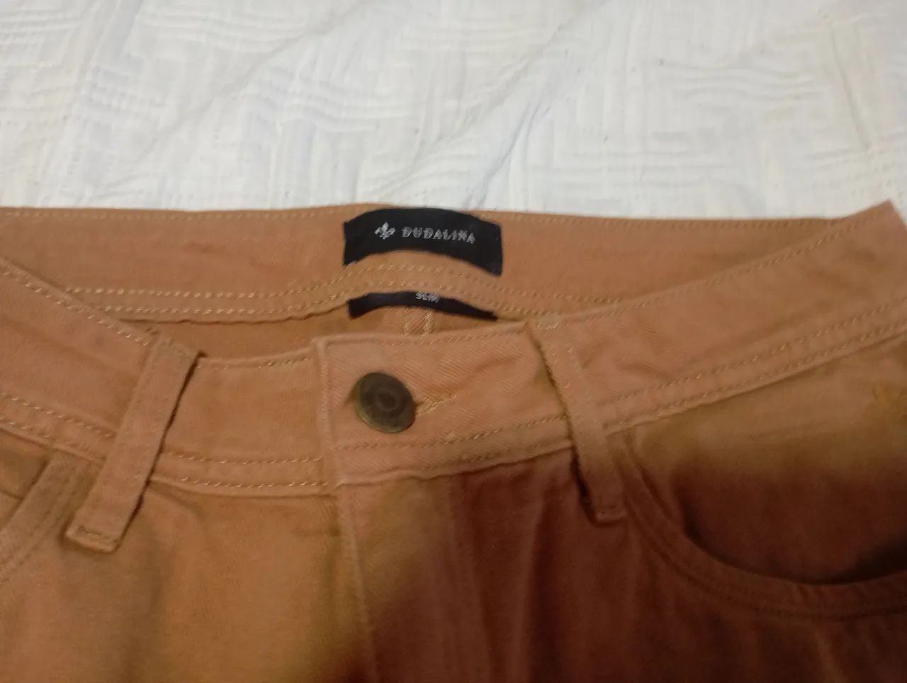 Calça Dudalina Marrom #40 Slim - Foto 2