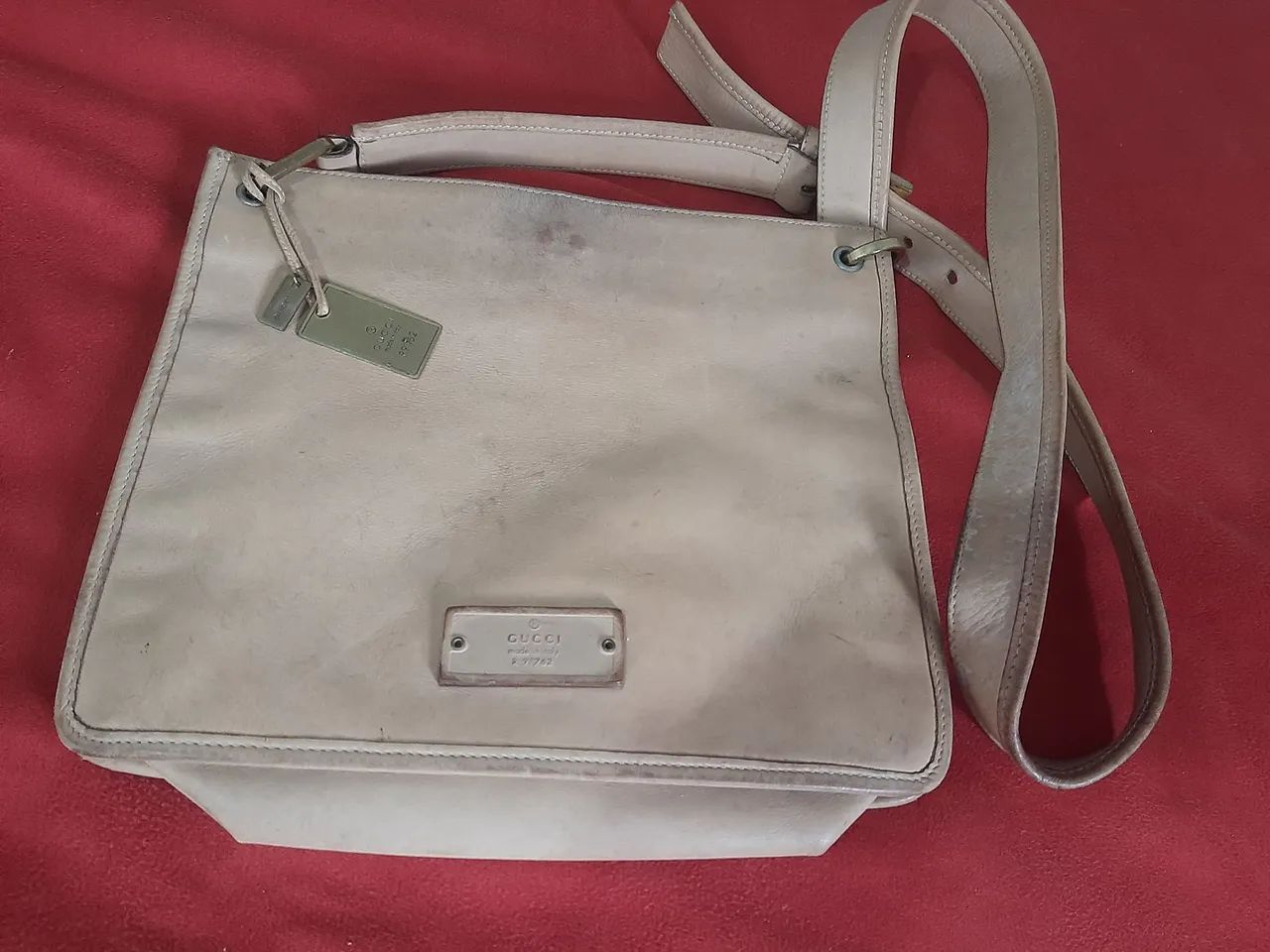 Gucci bolsa original couro bege  - Foto 3