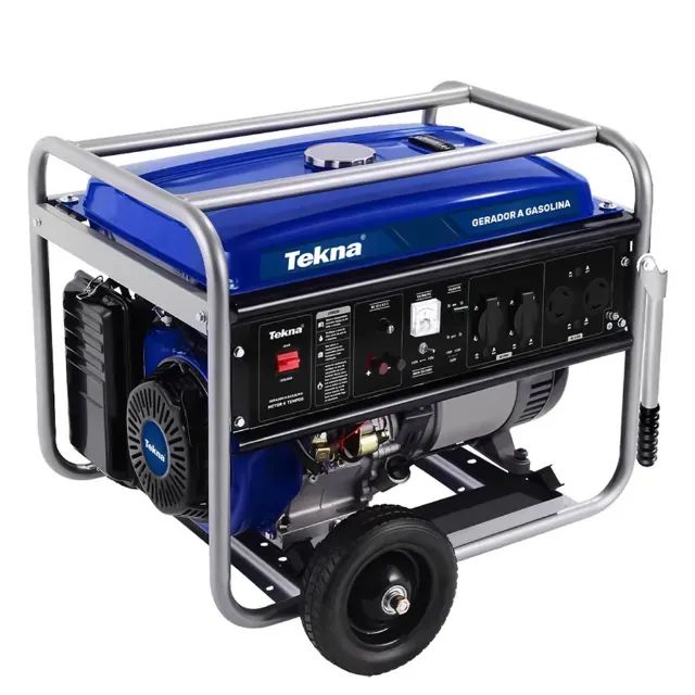 Gerador de Energia a Gasolina 6.0 KVA Bivolt Tekna GT6500FB - Partida Manual