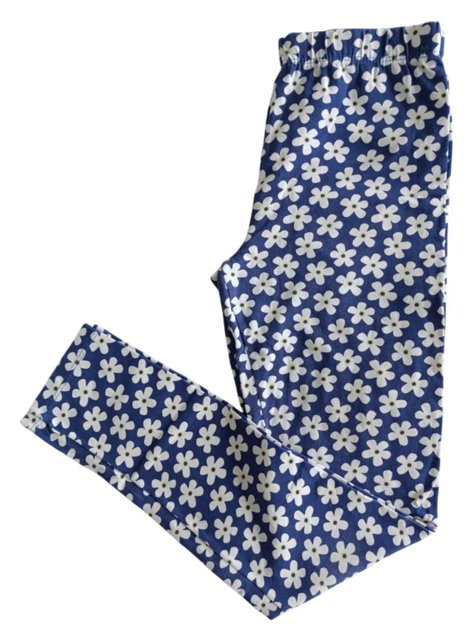 Calça legging infantil flores