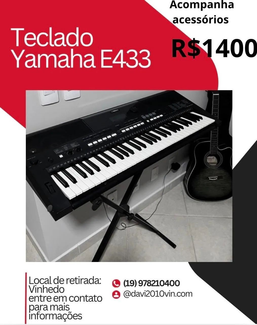 TECLADO YAMAHA E433