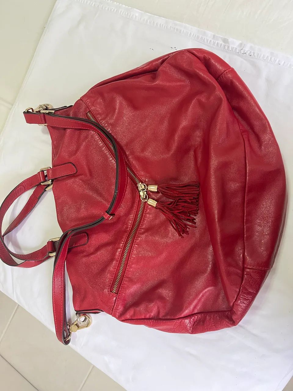 Bolsa Luz da Lua vermelha