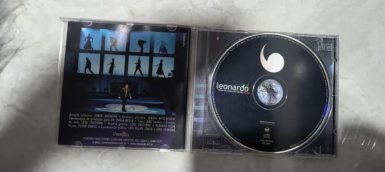 Cd Leonardo Ao Vivo - Todas as coisas do Mundo - Original  - Foto 3