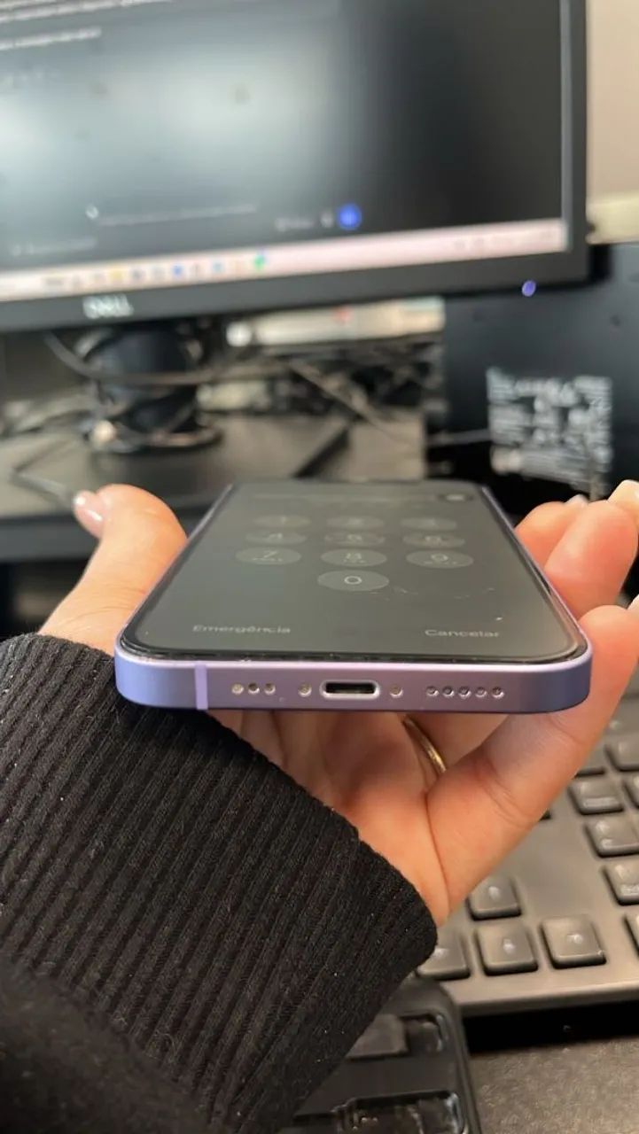 iPhone 12 128GB Lilás (Roxo) - Muito conservado ? - Foto 2