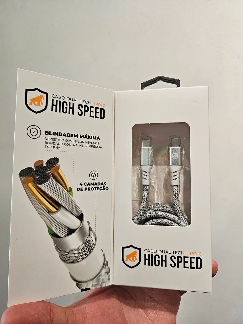Cabo Usb Tipo C 100w 1.8m Gshield  - Foto 2