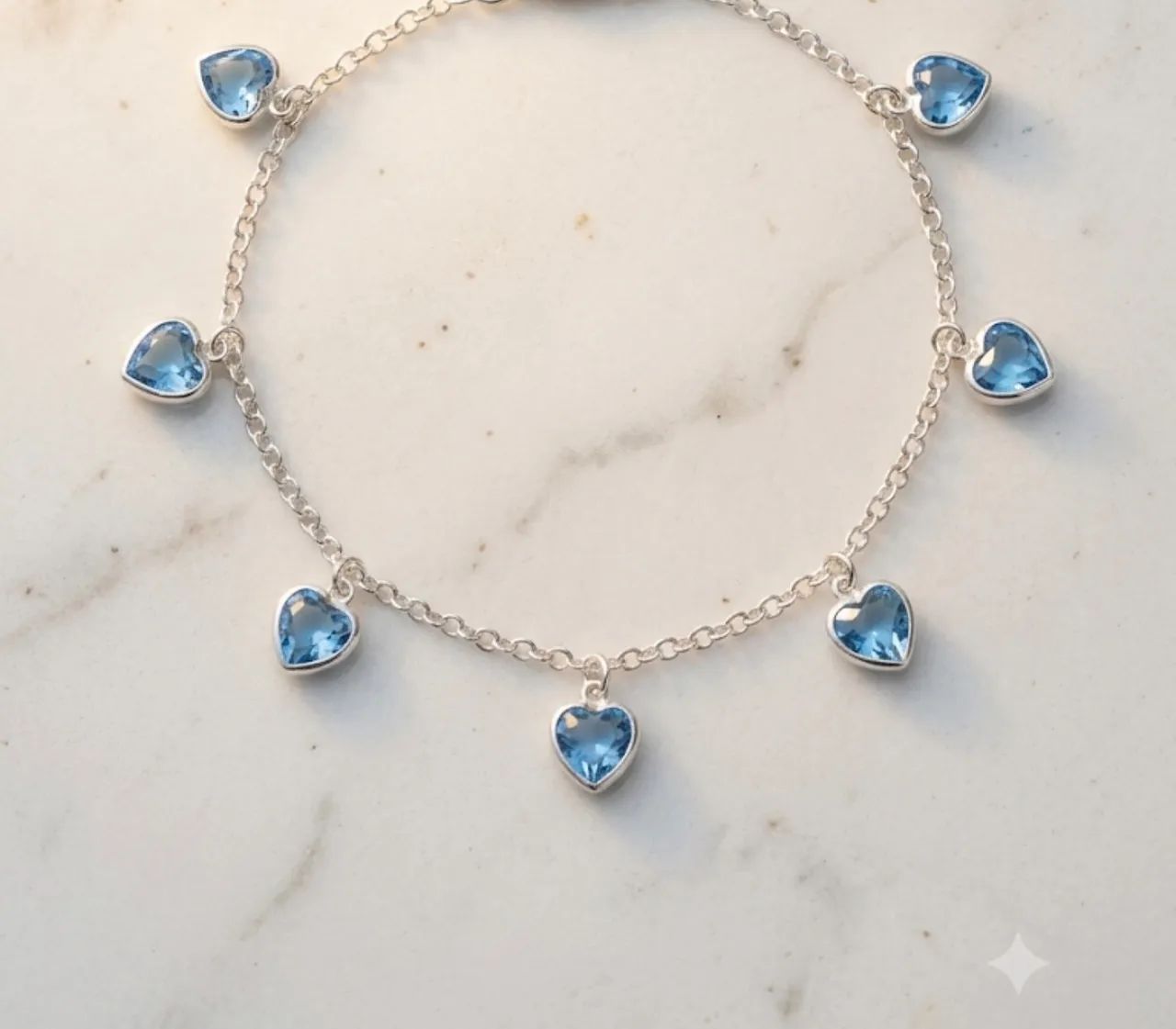 Pulseira Corações Zircônia - Prata 925 - Lúari