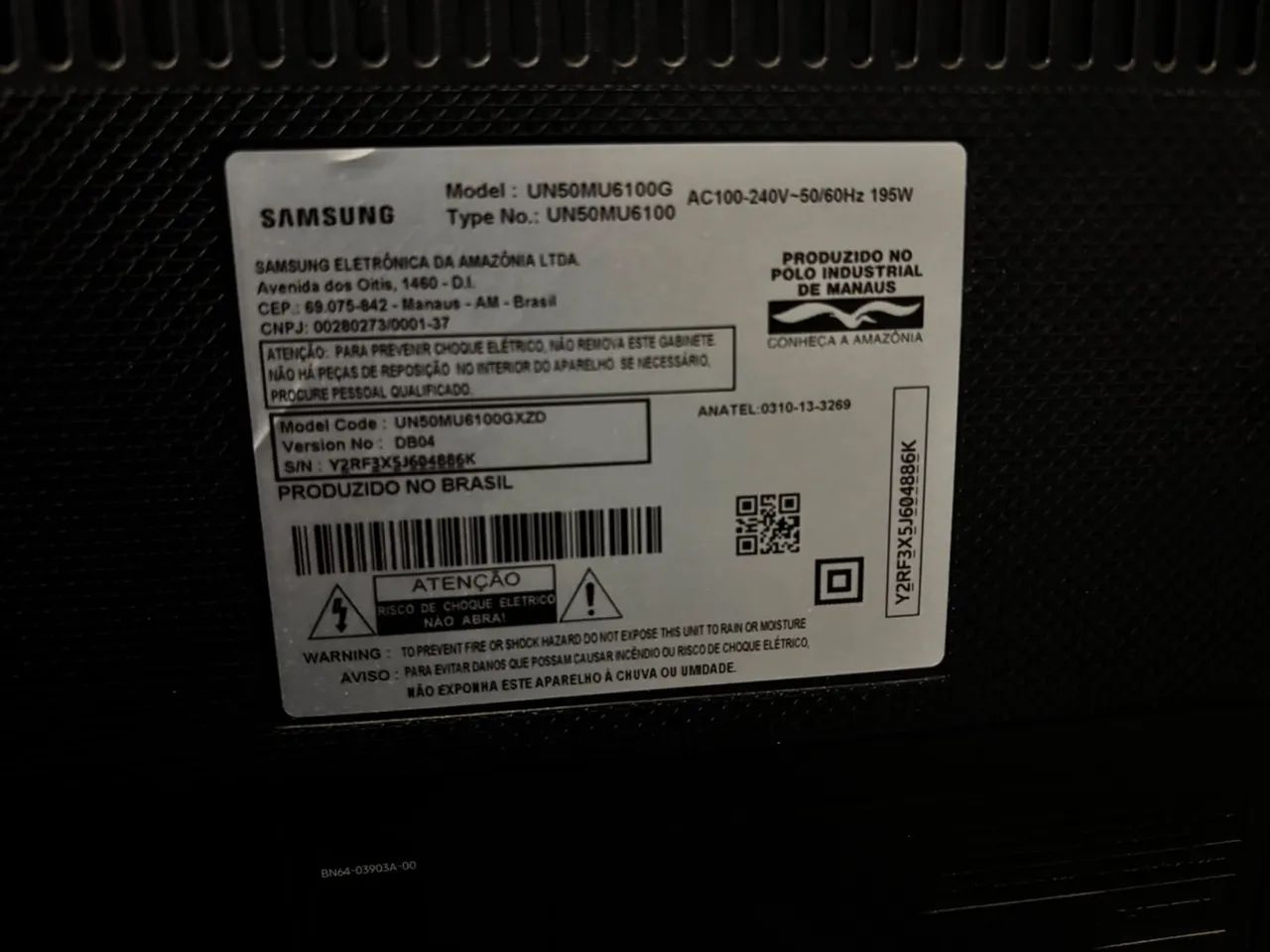 Smart TV  Samsung 50 4K UHD - Série 6 - Funcionando - Foto 3