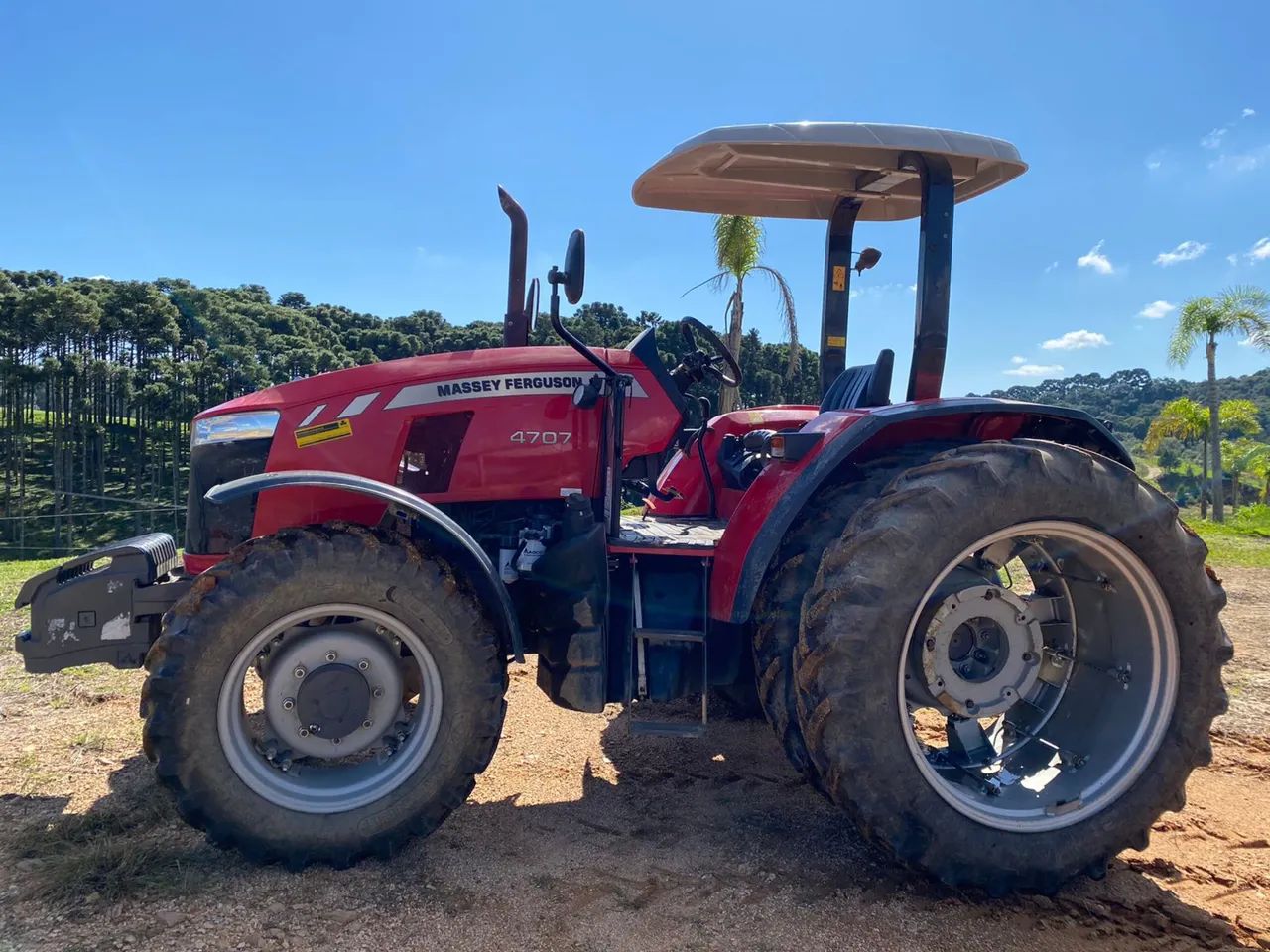 Trator massey 4707 duplado completo de peso. - Foto 6