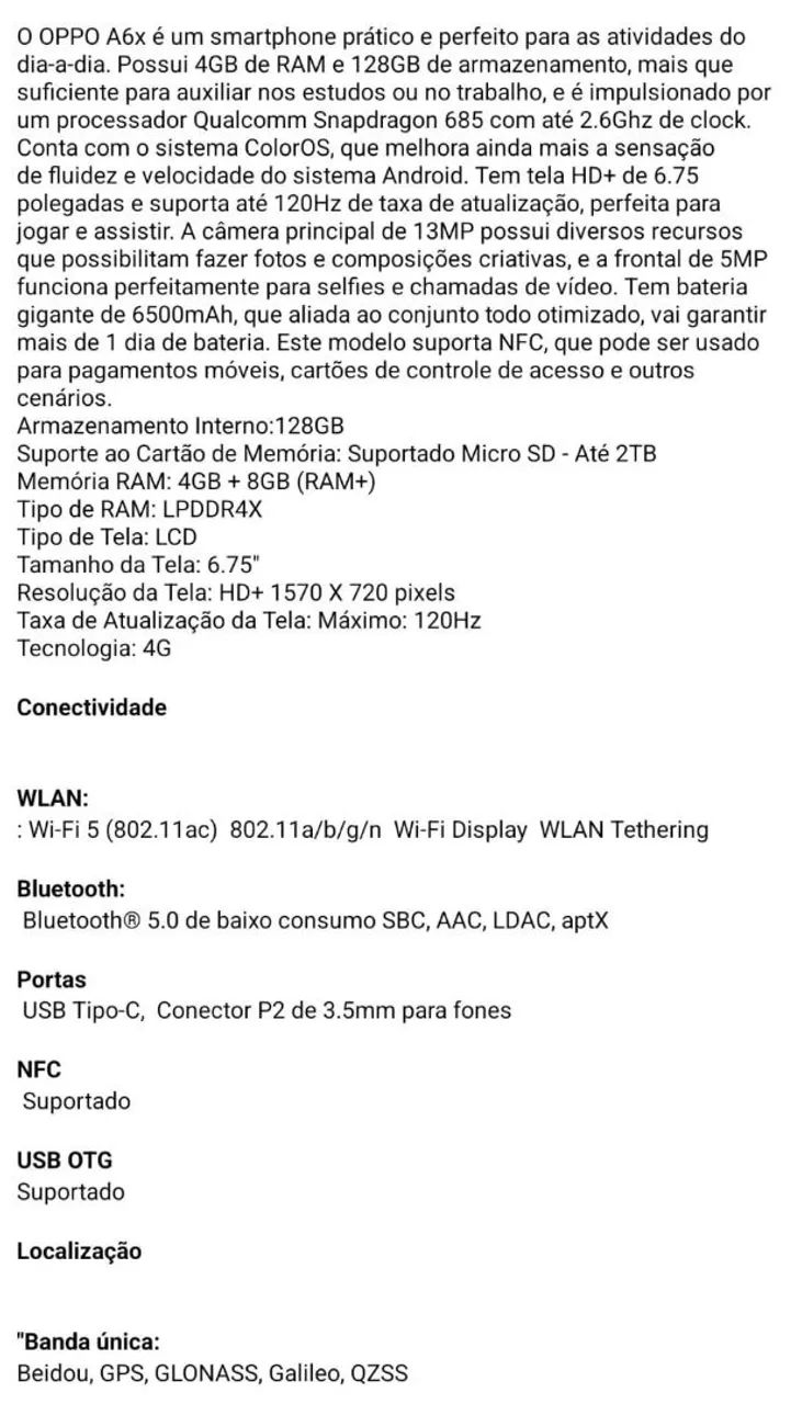 Oppo A6 4 + 128gb - Foto 2