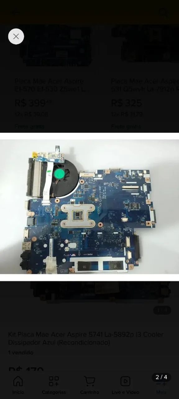 Placa notebook acer i3 - Foto 3