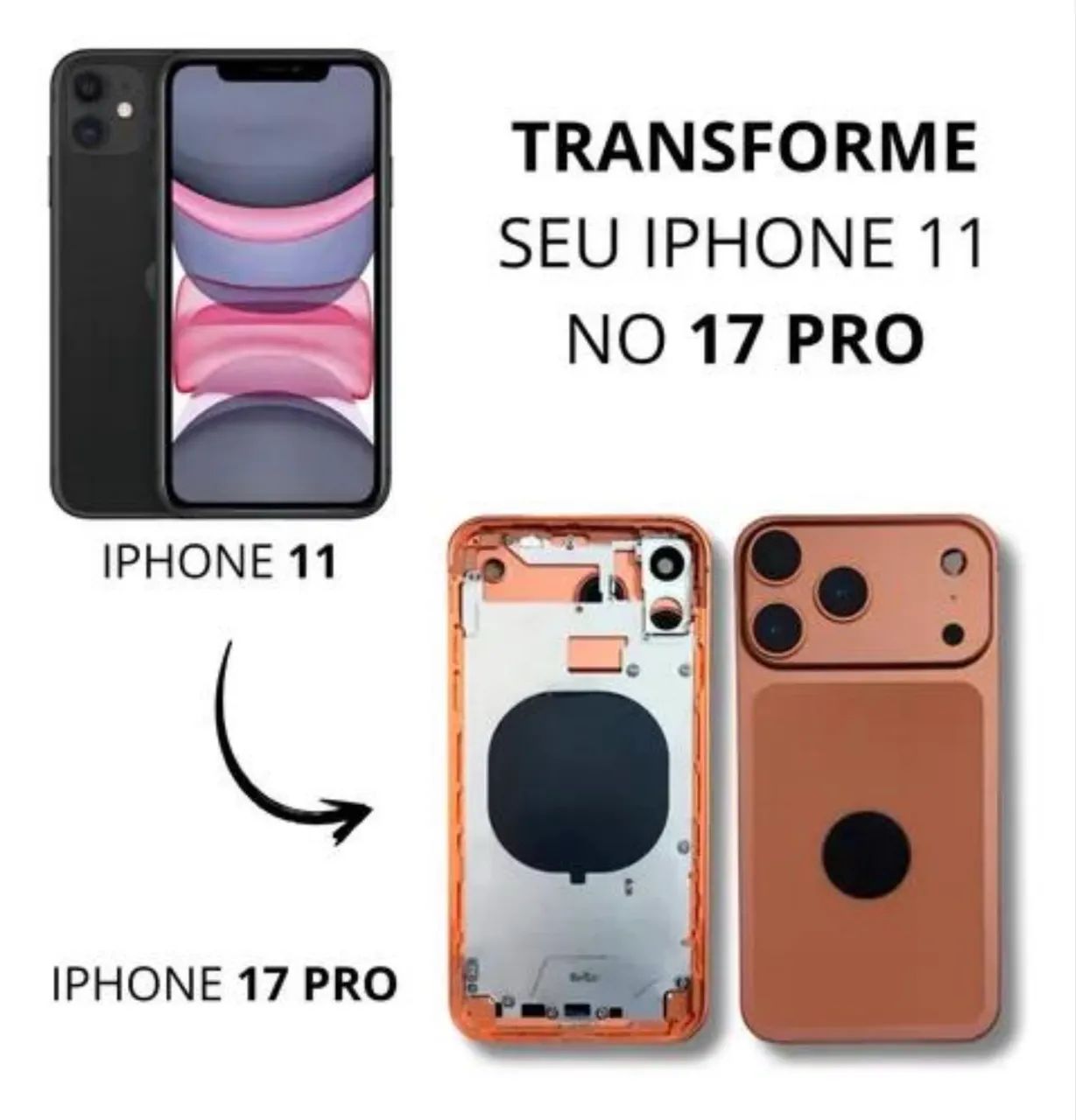 iPhone 11 na carcaça do 17 Pro - Foto 5
