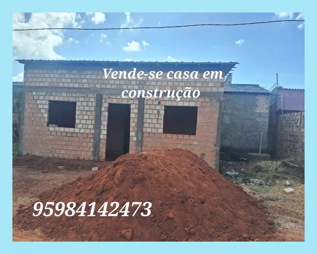 Casa em construção para vender logo