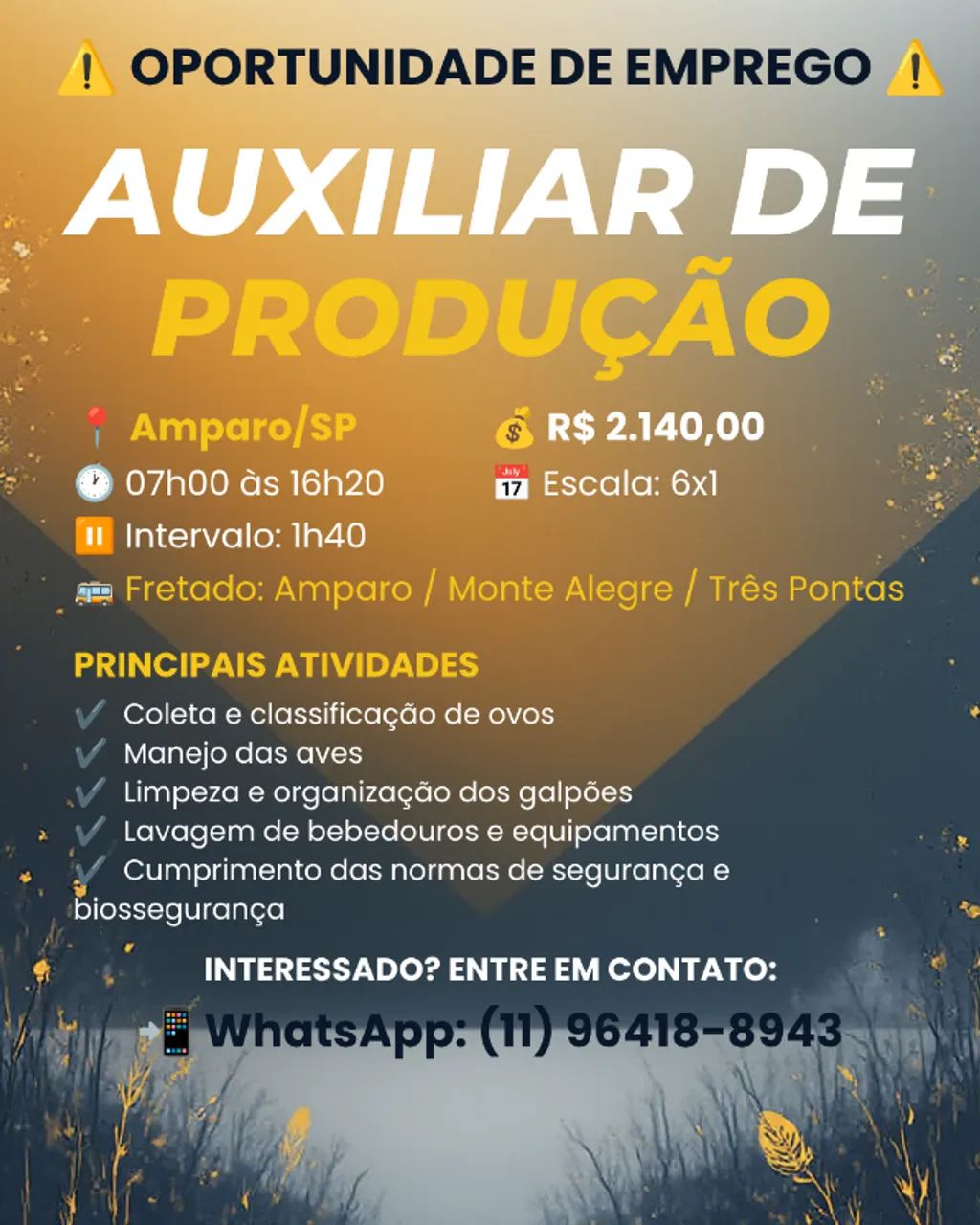Auxiliar de Produção