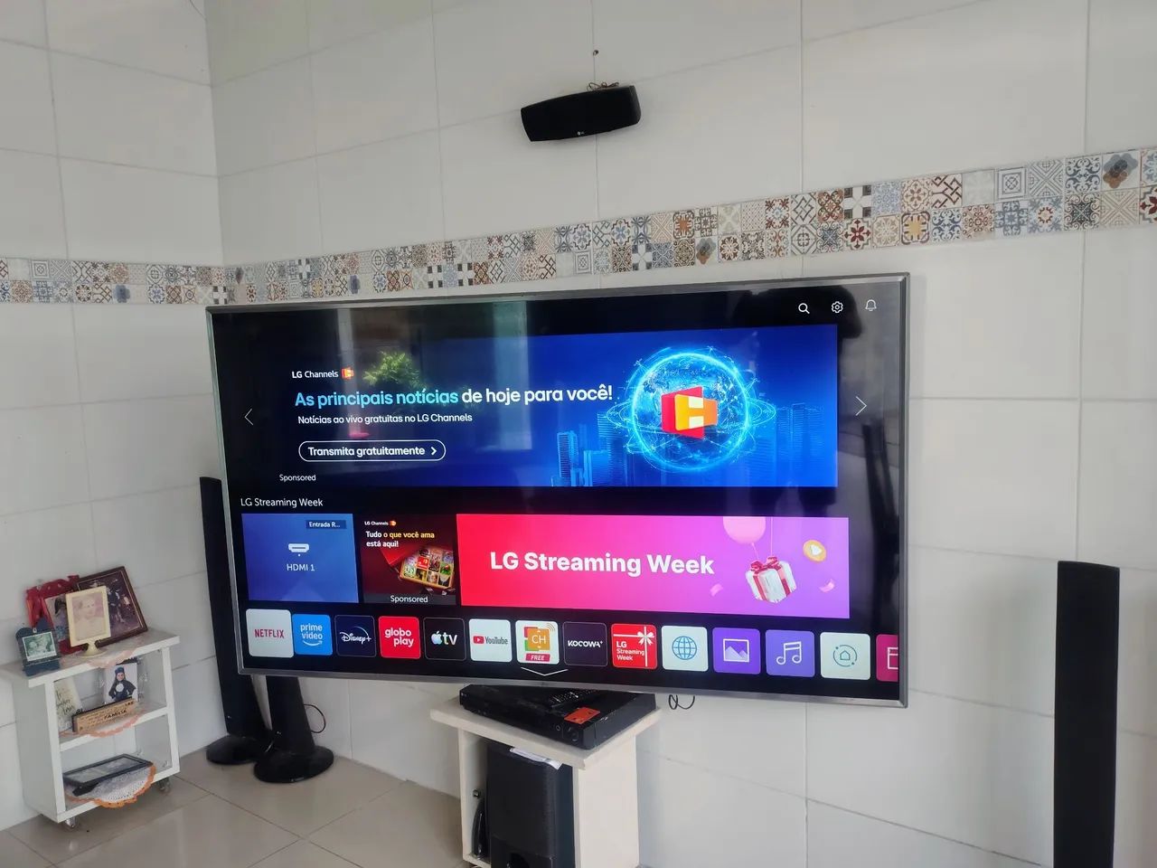 Tv smart tv 75 polegadas semi nova 