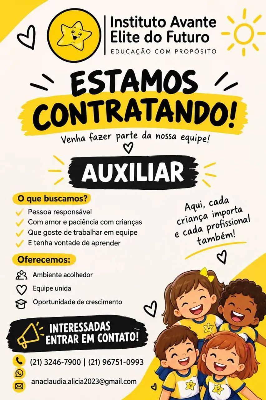 Auxiliar de creche e coordenador pedagógico 