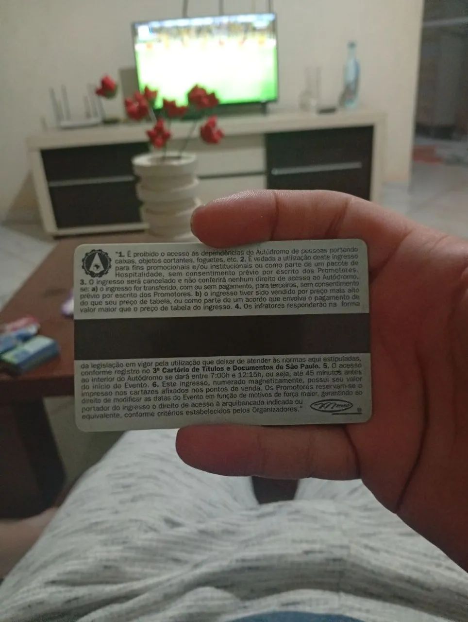 Ingresso original GP do Brasil Formula 1 1997 - Foto 2