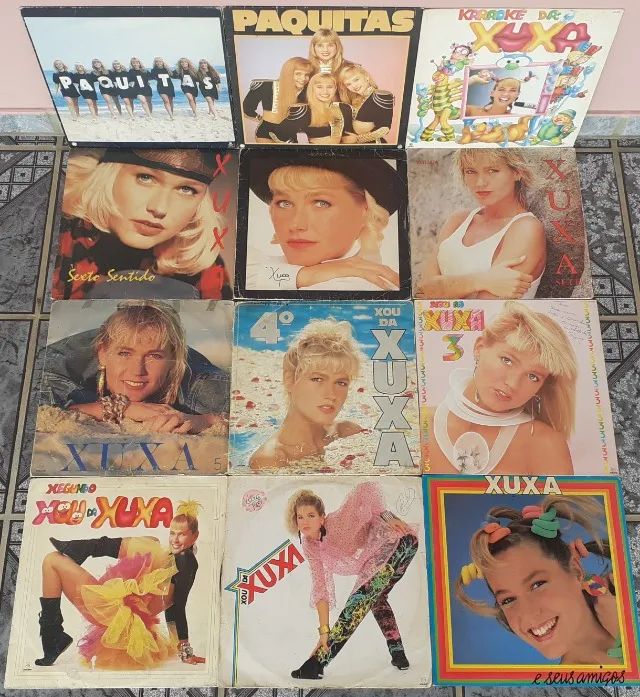 Lps - Xuxa & Paquitas - coleção com 12 discos de vinil