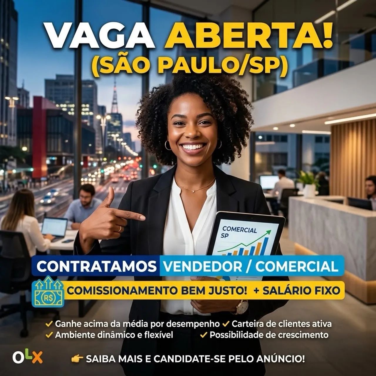 Contrato vendedor! pago bem 